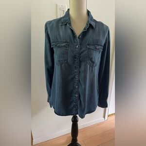 Buffalo Women’s Denim Shirt Small Button Down Long Sleeve